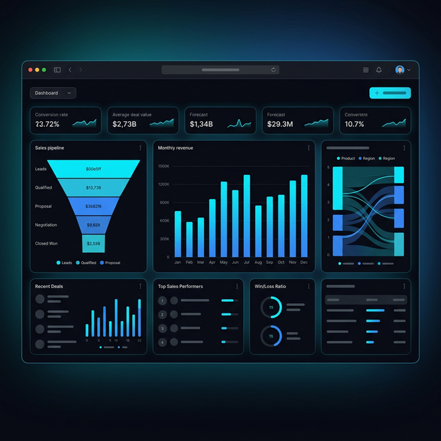 Dashboard comercial para visibilidad real del pipeline